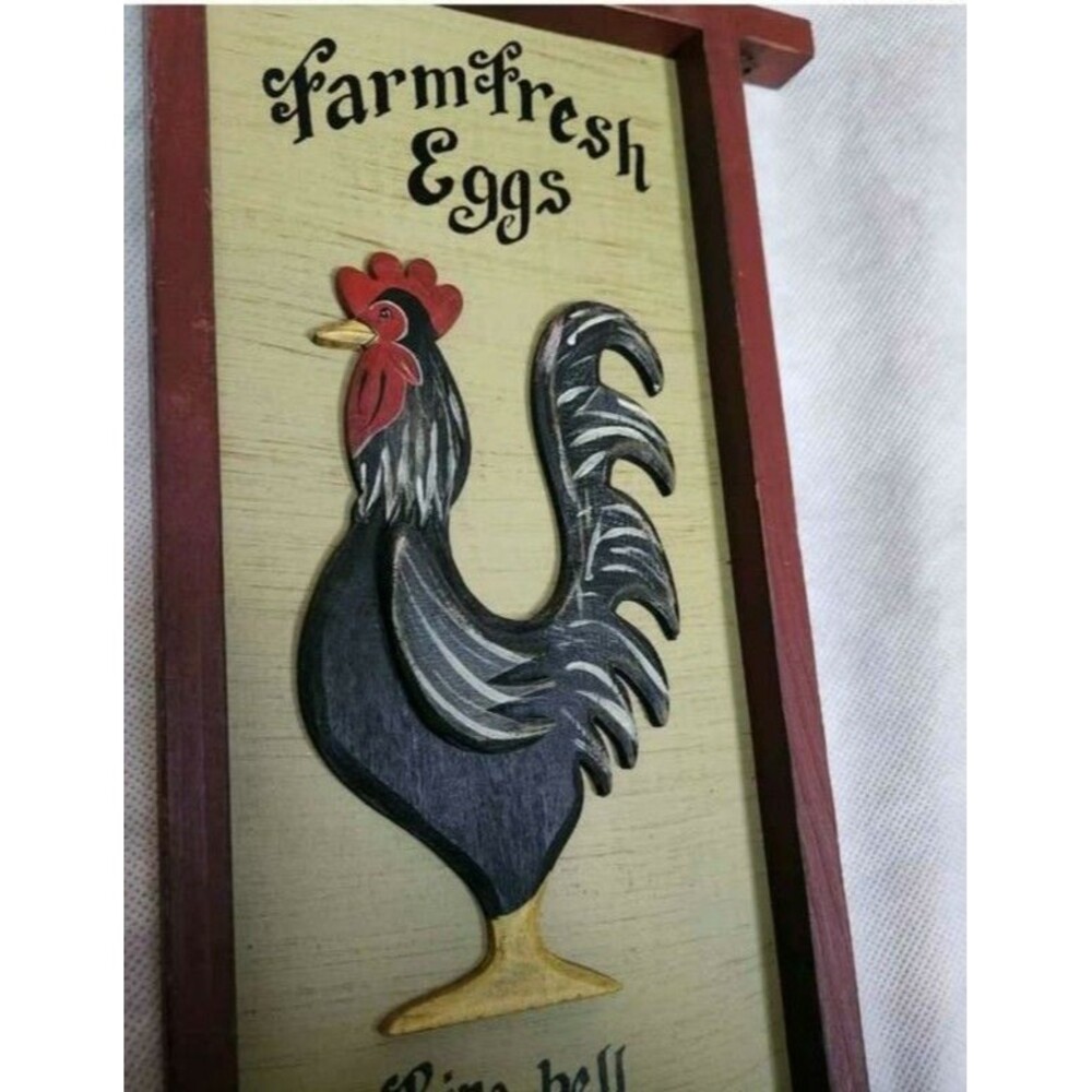Farm Fresh Eggs Rooster Wall Decor